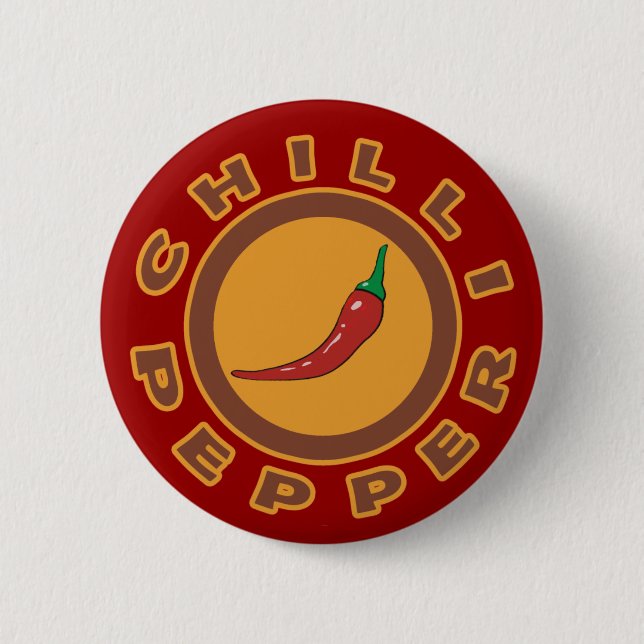 Chili Pfeffer, würzig Button (Vorderseite)