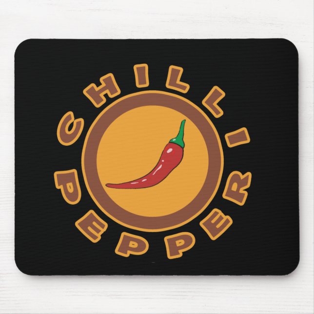 Chili Pfeffer, würzig Mousepad (Vorne)