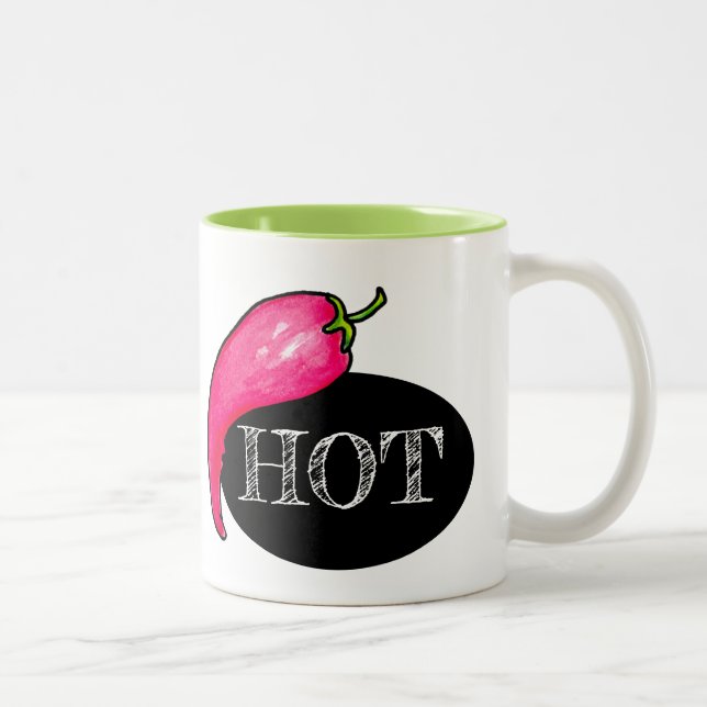 Chili Pfeffer Zweifarbige Tasse (Rechts)