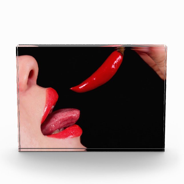 Chili Pfefferlippen Fotoblock (Vorderseite)