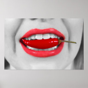 Chili Pfefferlippen Poster