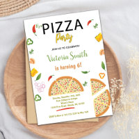 Chili Pizza Geburtstagseinladungen
