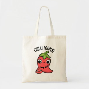 Chili Poooper Funny Pepper Puff Tragetasche