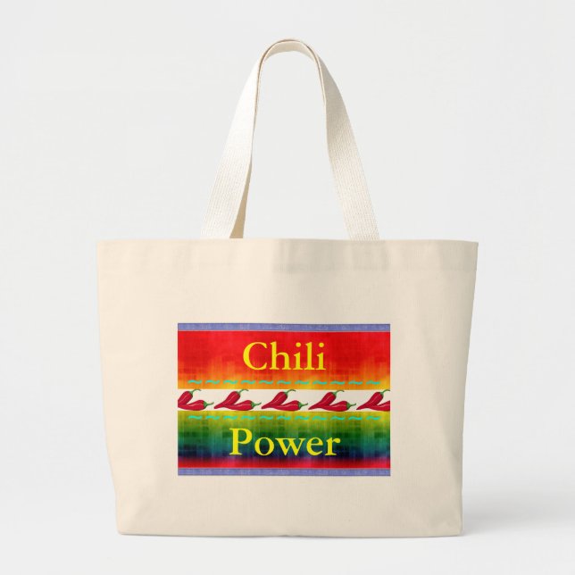 Chili-Power-Tasche Jumbo Stoffbeutel (Vorne)