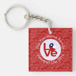 Chili Red LOVE Drapeau personnalisé
