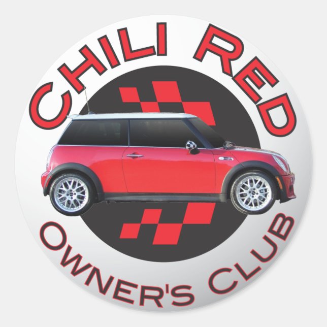 Chili Red Owner's Club Aufkleber (Vorderseite)
