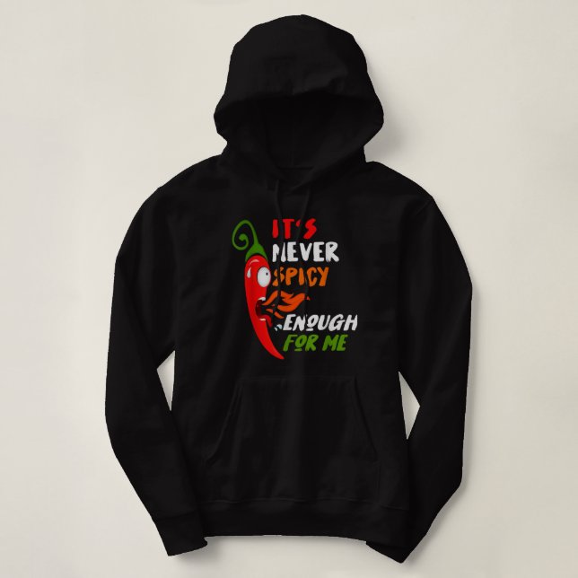 Chili Red Pepper Funny Gift für scharfe Speisen &  Hoodie (Design vorne)