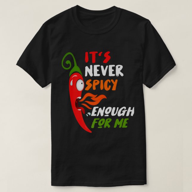 Chili Red Pepper Funny Gift für scharfe Speisen &  T-Shirt (Design vorne)