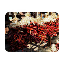 Chili Ristras Santa Fe New Mexico Magnet
