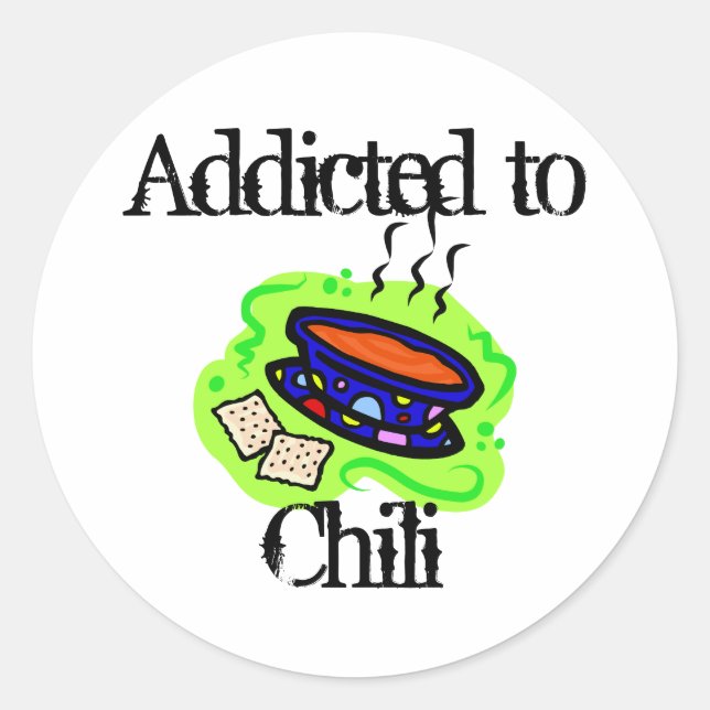 Chili Runder Aufkleber (Vorderseite)