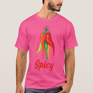 Chili Scharfe Gemüse Gewürze Frucht Pfeffer T-Shirt