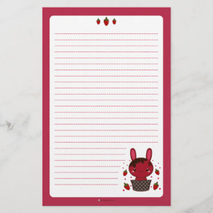 Chili-Schokoladen-Trüffel-Häschen Briefpapier