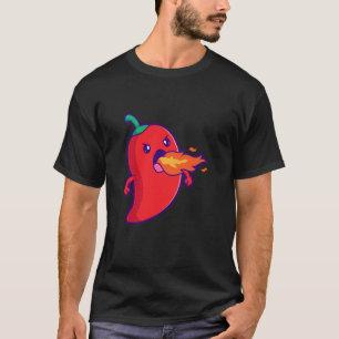 Chili-Schote, die Feuer speit T-Shirt