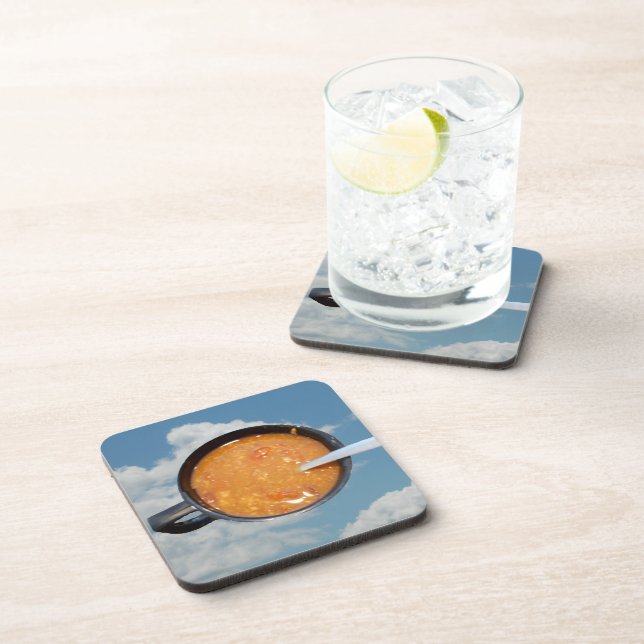 Chili Soup Hard Plastic Untersetzer (Rechte Seite)