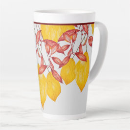 Chili & Turmerie auf einer großen Latte-Tasse Milchtasse