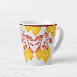 Chili & Turmerie auf einer kleinen Latte-Tasse Milchtasse