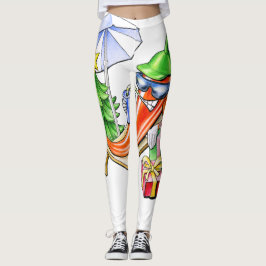 Chilis Weihnachten am Strand Leggings