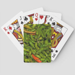 Chilis zum Verkauf auf dem Markt Spielkarten