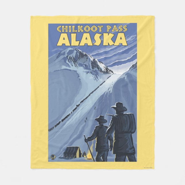Chilkoot Durchlauf, Alaska-Goldschürfer Fleecedecke (Vorderseite)