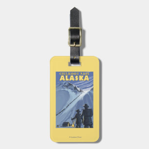Chilkoot Durchlauf, Alaska-Goldschürfer Gepäckanhänger