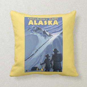 Chilkoot Durchlauf, Alaska-Goldschürfer Kissen