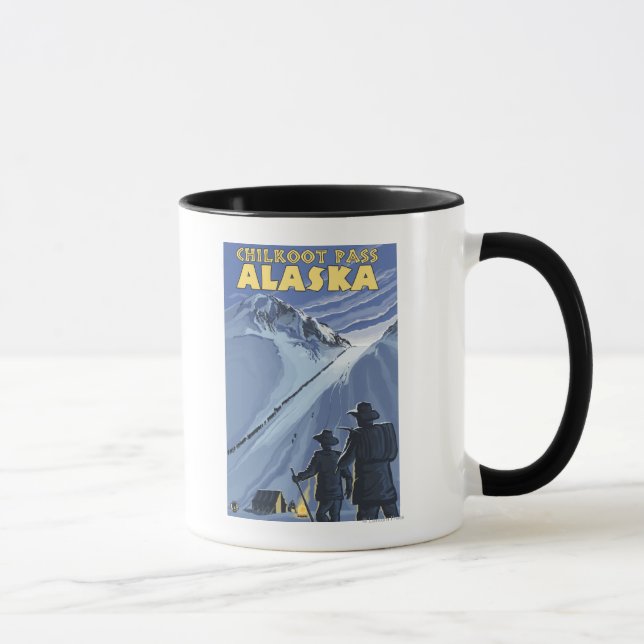 Chilkoot Pass, Alaska Gold Miners Tasse (Rechts)