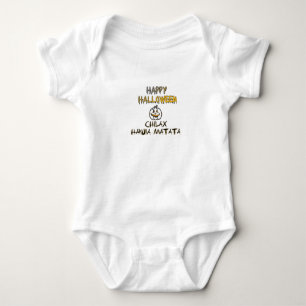 Chill and Relax Happy Halloween Collection Baby Strampler