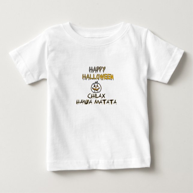 Chill and Relax Happy Halloween Collection Baby T-shirt (Vorderseite)