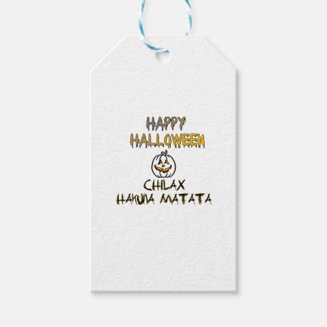 Chill and Relax Happy Halloween Collection Geschenkanhänger (Vorderseite)