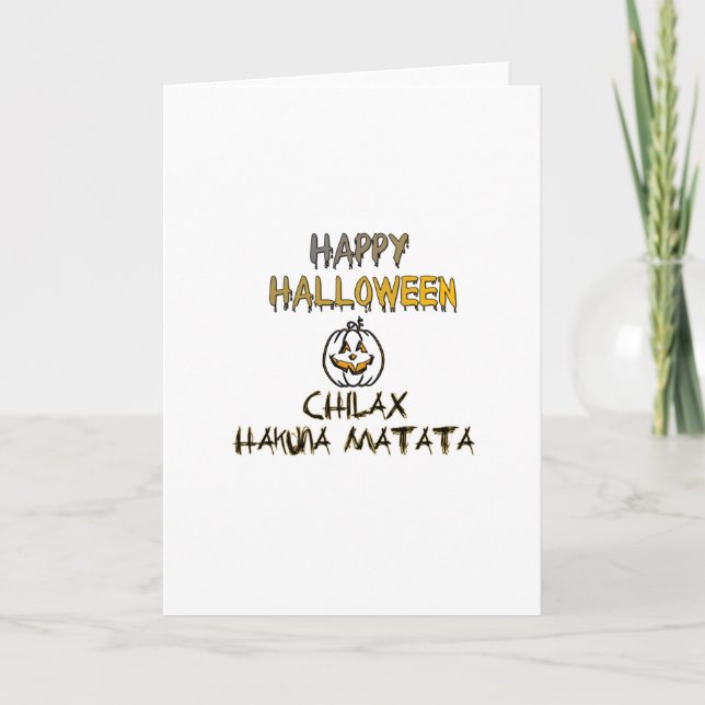 Chill and Relax Happy Halloween Collection Karte (Vorderseite)