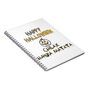 Chill and Relax Happy Halloween Collection Notizblock