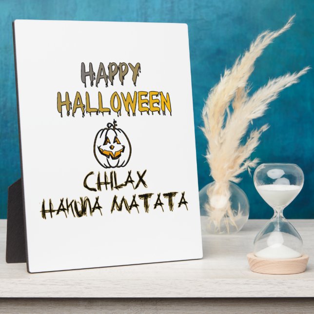 Chill and Relax. Happy Halloween  Fotoplatte (Seite)