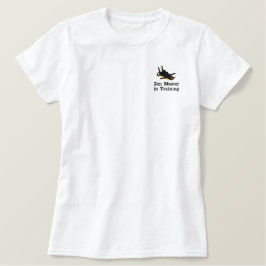 Chill Black Cat Lounges Besticktes T-Shirt