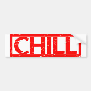 Chill Briefmarke Autoaufkleber
