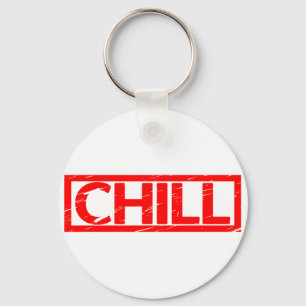 Chill Briefmarke Schlüsselanhänger