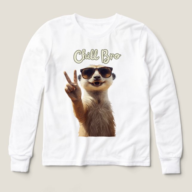 Chill Bro – Lustiger Faultier Hoodie (Design Vorderseite)