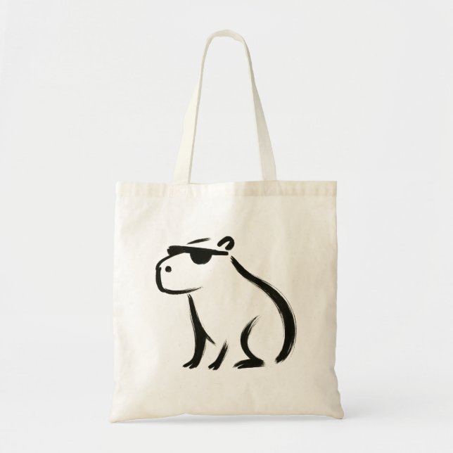 Chill Capybara - Farbpinsel Design Tasche (Vorne)