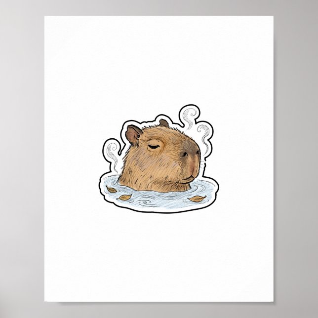 Chill Capybara Poster (Vorne)