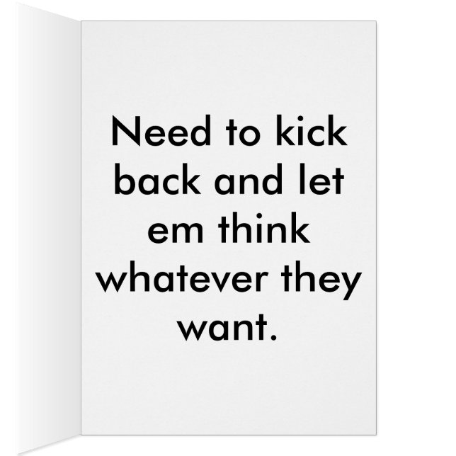 Chill cat dit tout... (Intérieur (Droit))