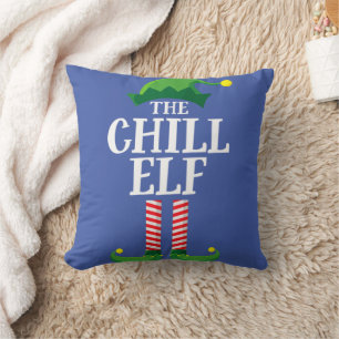 Chill Elf Matching Family Group Weihnachts-Party Kissen