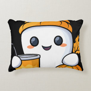 Chill Ghost Warme Kaffee Gemüter Fall Dekokissen