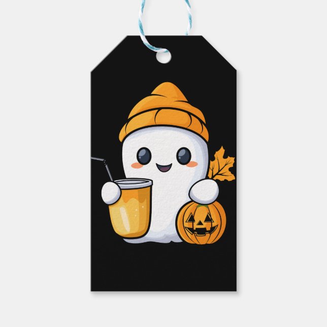 Chill Ghost Warme Kaffee Gemüter Fall Geschenkanhänger (Vorderseite)