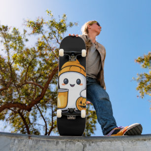 Chill Ghost Warme Kaffee Gemüter Fall Skateboard