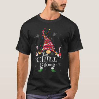 Chill-Gnom-Büffel-Karo-Christbaum-Licht T-Shirt