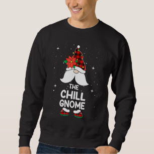 Chill Gnome Buffalo Karo Gitter Passende Familie W Sweatshirt