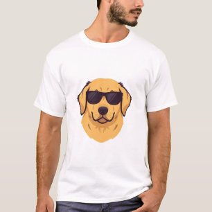 Chill Golden Retriever Sonnenbrille - Süßer Hunde- T-Shirt