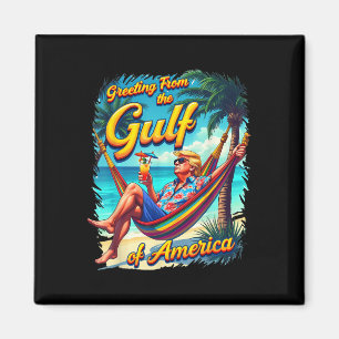 Chill Gruß aus dem Golf von Amerika Patrio Magnet