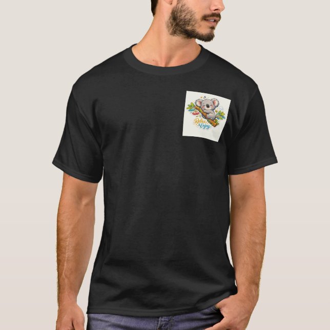 Chill Koala: Nature’s Simple Joys Sticker T-Shirt (Vorderseite)