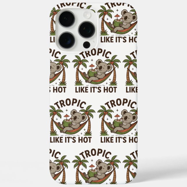 Chill Koala Vibes iPhone 16 Pro Max Hülle (Rückseite)