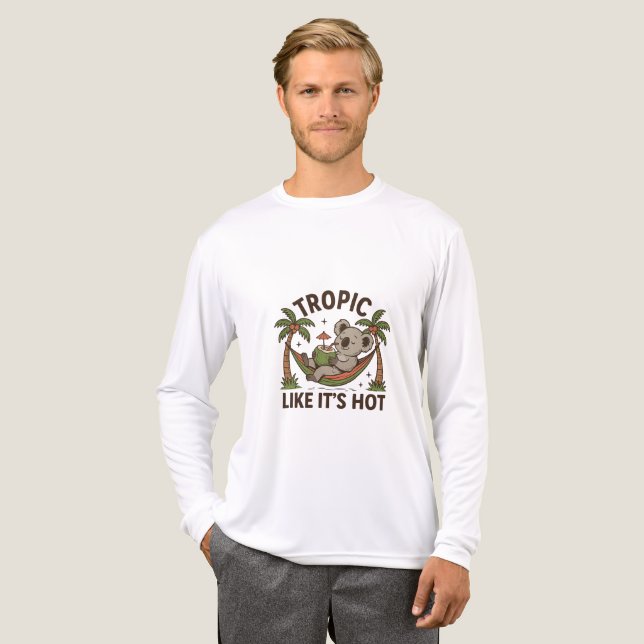 Chill Koala Vibes Tri-Blend Shirt (Vorderseite komplett)